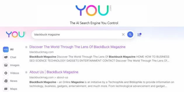 You.com search engine